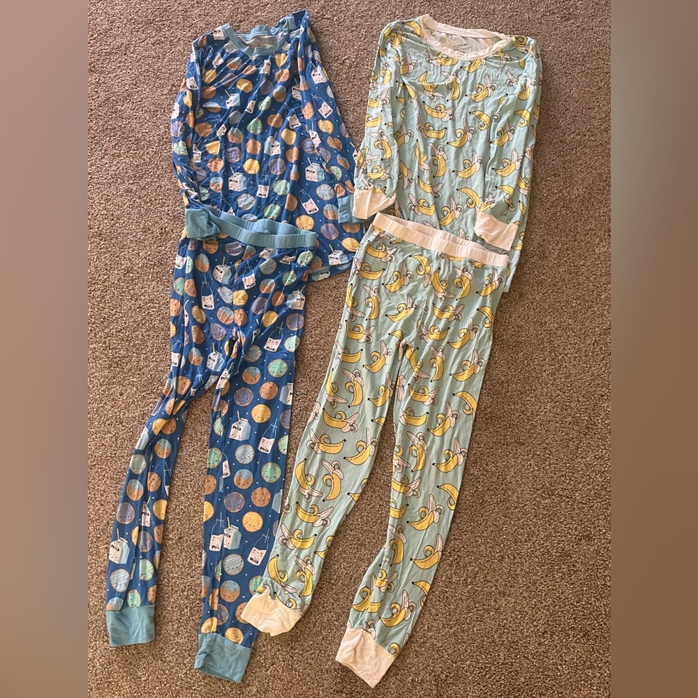 Little Sleepies Blue and Yellow Pajama Set